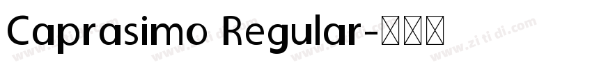 Caprasimo Regular字体转换